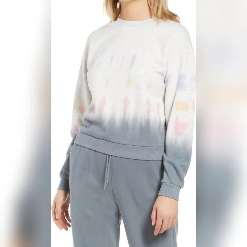 Blank NYC Tie Dye Crop Sweatshirt - Picture 1 of 8